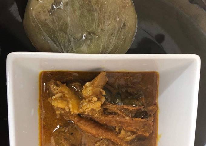 Simple Way to Prepare Perfect Cabbage swallow and ogbono soup