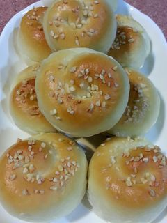 優格巧克力地瓜田螺麵包~中種法 的食譜成品照片