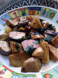 簡單版之三杯杏鮑菇(家常菜)(方便素)(簡單料理) 的食譜成品照片