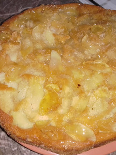 Una foto de Torta de manzana invertida