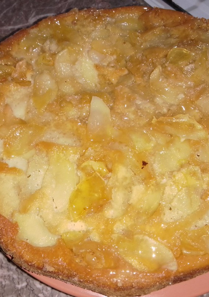 Una foto de Torta de manzana invertida