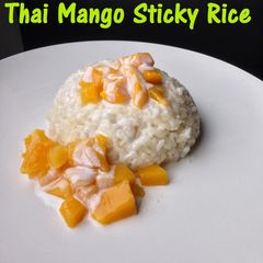 A picture of Thai Mango Sticky Rice.