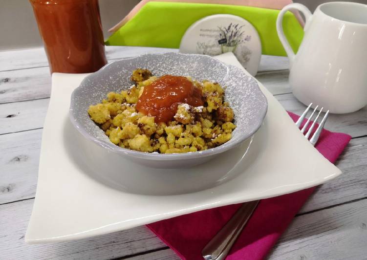 Glutén és tejmentes császármorzsa, smarni recept foto