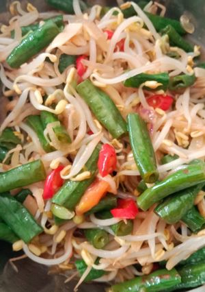 Foto resep Oseng kacang panjang toge