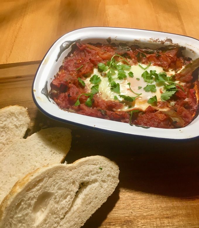 A picture of Shakshuka.