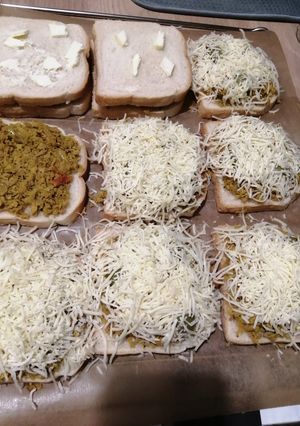 Une photo de Croque monsieur au thon
