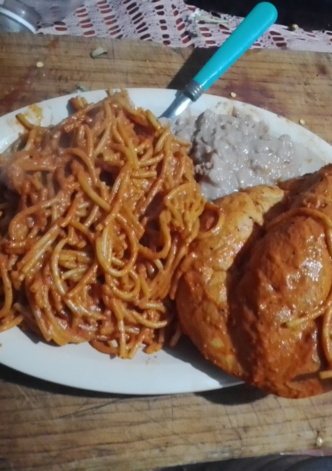 Una foto de Espagueti picante