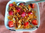 A picture of chocolate cornflakes