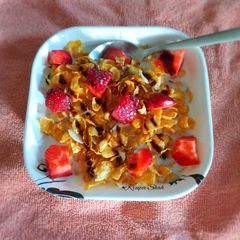 A picture of Healthy morning breakfast.