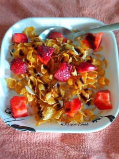 A picture of Healthy morning breakfast.
