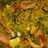 Paella de marisco con verduras