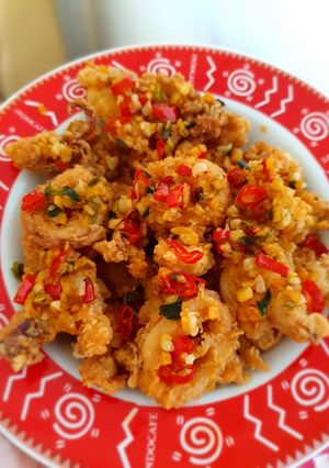 Foto resep Cumi goreng tepung cabe garam chinese food