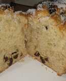 Budín de manzana con pasas de uva