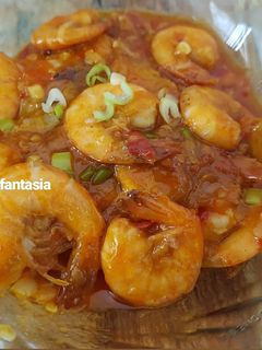 Foto resep Udang Saus Padang campur Tahu - Pedas Sedang