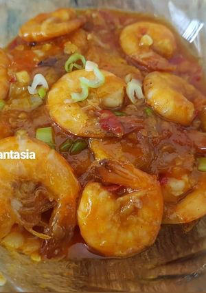 Foto resep Udang Saus Padang campur Tahu - Pedas Sedang