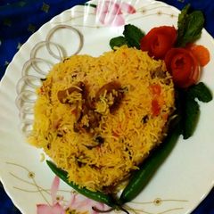 A picture of Hydrebadi dum biryani.