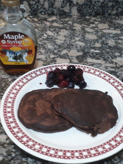 Una foto de Hot cake de cacao amargo, sin azúcar y sin gluten