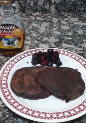 Una foto de Hot cake de cacao amargo, sin azúcar y sin gluten