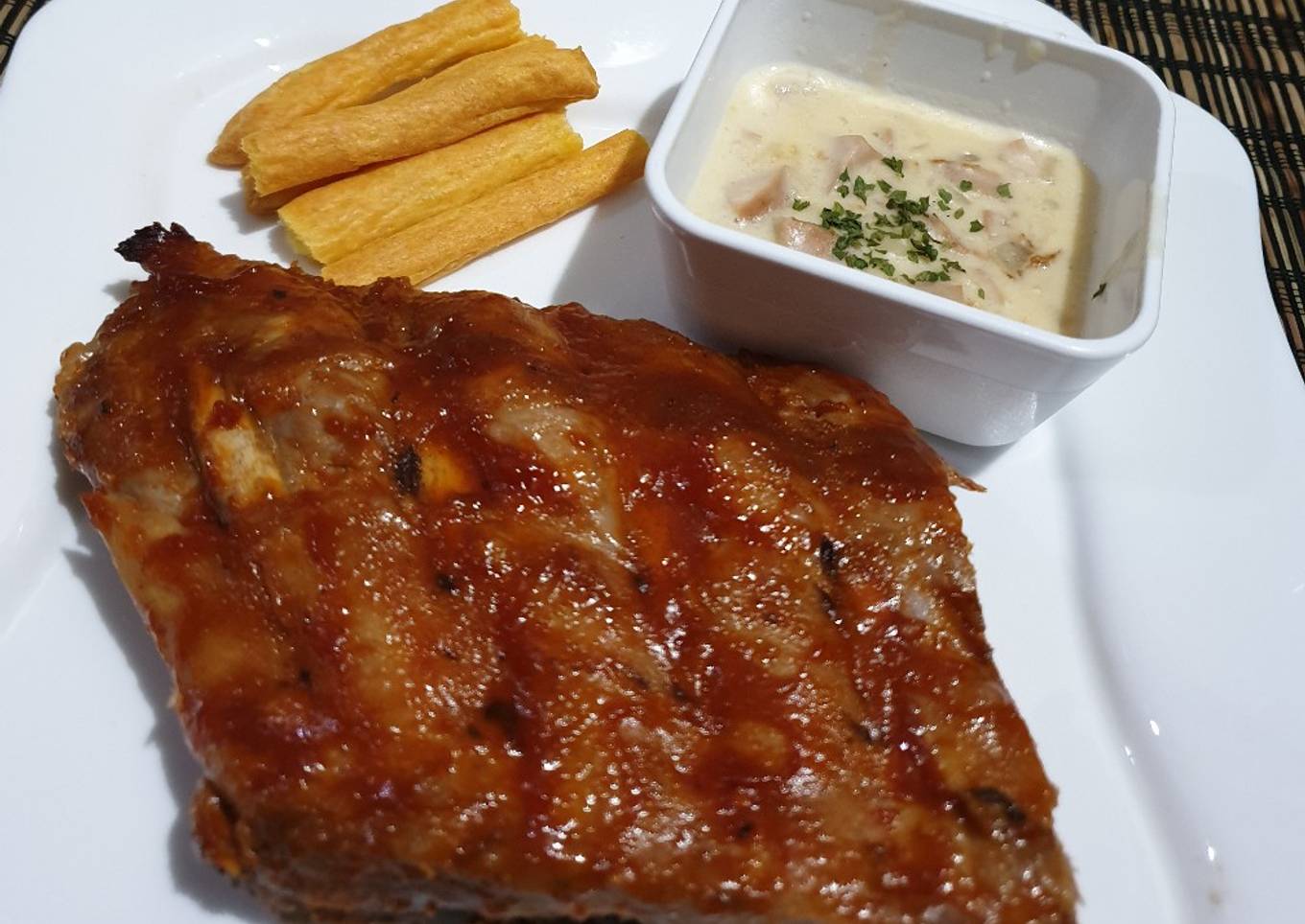 Pork Baby Back Ribs ala Tony Romas with Creme Soup