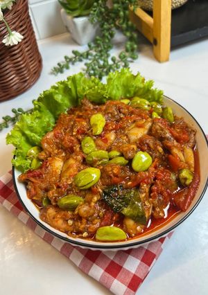 Foto resep Sambal Cumi pete mercon