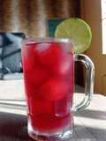 Chá gelado de hibisco