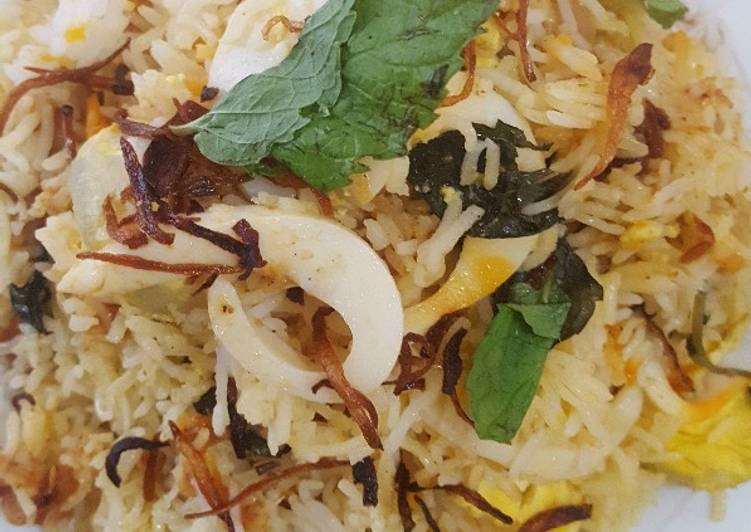 Boil egg biryani