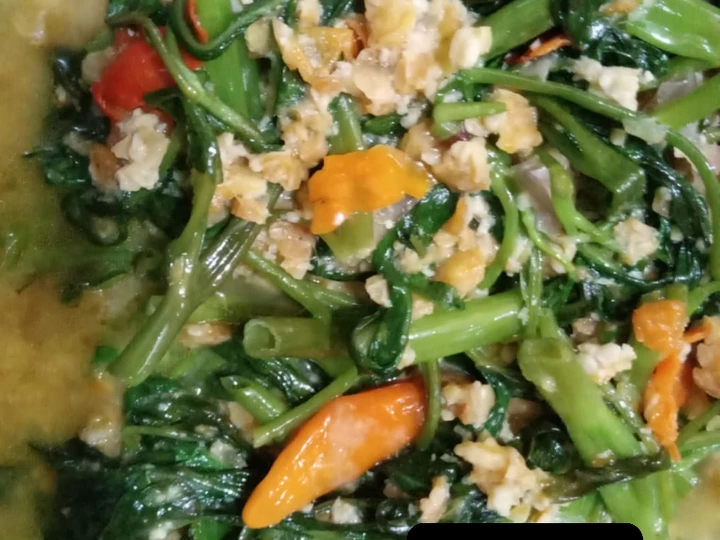 Cara Gampang Membikin Resep (32) Sambal Tempe Kangkung yang Uenak Anti Ribet, Lezat Sekali