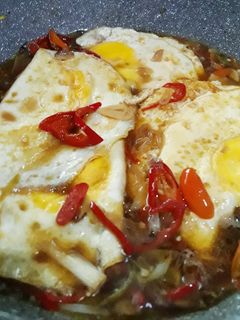 Foto resep Tumis Telur Ceplok Saus Tiram