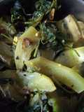 The bitter curry (tetor jhol)
