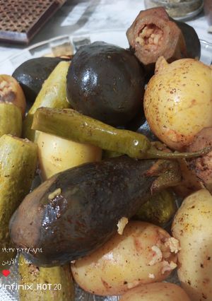 صورة لوصفة محشي بطاطا وكوسا وبادنجان