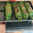 Nasi bakar cumi asin kemangi
