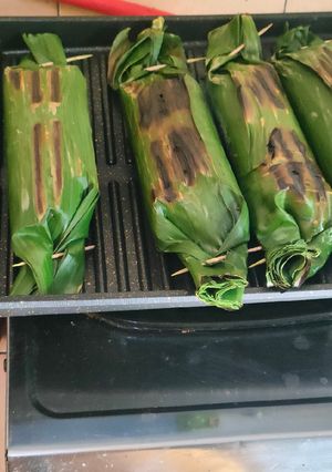 Foto resep Nasi bakar cumi asin kemangi
