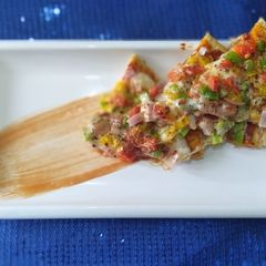 Vegetable pizza without pizza base and without microwave A picture of Vegetable pizza without pizza base and without microwave.