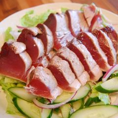 A picture of Salted Seared Bonito.