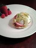 Eggs Benedict with Avacado Hollandaise Sauce