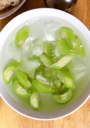 Hình của món Mướp luộc.