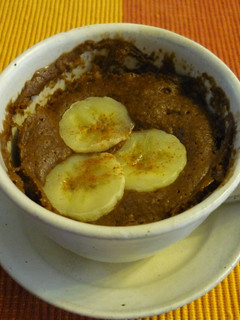 A picture of Mug Cake Made with Pancake Mix.