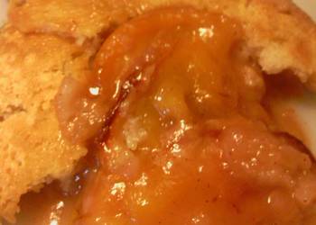 Easiest Way to Cook Tasty Sunshines peach cobbler