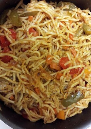 A picture of Bell pepper Noodles.