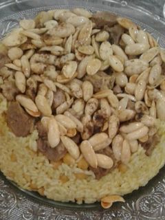 صورة لوصفة الرز بالحمص السوري
