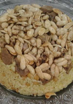صورة لوصفة الرز بالحمص السوري