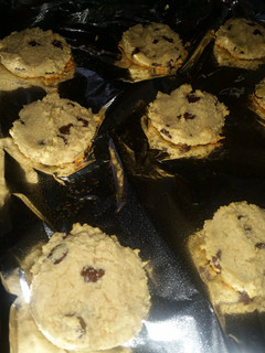 A picture of Low carb chocolate chip cookies.