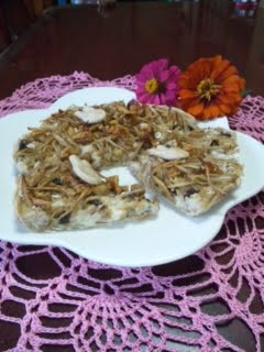 A picture of Easy Macrobiotic Recipe Walnuts & Burdock Root Tart.