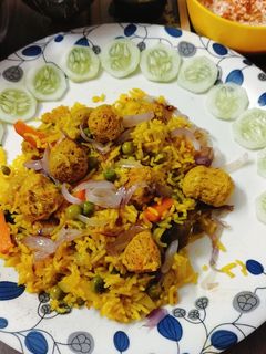 प्रोटीन रिच सोया वेज पुलाव रेसिपी मुख्य फोटो