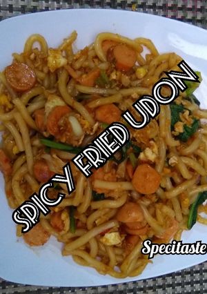 Foto resep Spicy fried udon