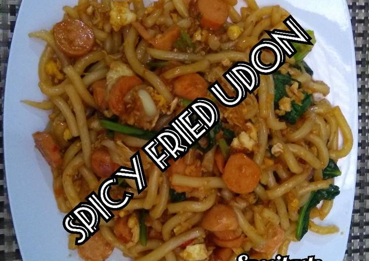 Spicy fried udon
