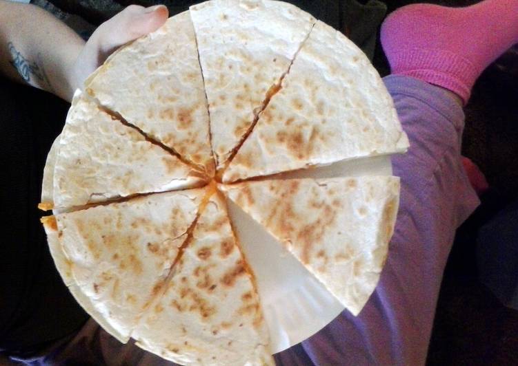 Recipe of Super Quick Homemade Doritos Cheesy Quesadilla