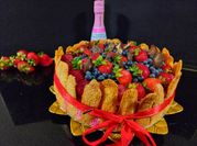 Una foto de carlota de frutos rojos