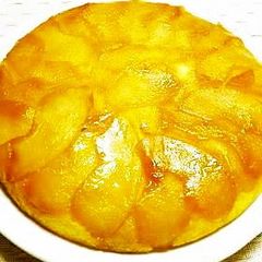 Apple Cake made with Pancake Mix in a Frying Pan A picture of Apple Cake made with Pancake Mix in a Frying Pan.
