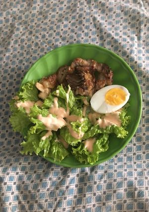 Hình của món Salad trứng đơn giản.